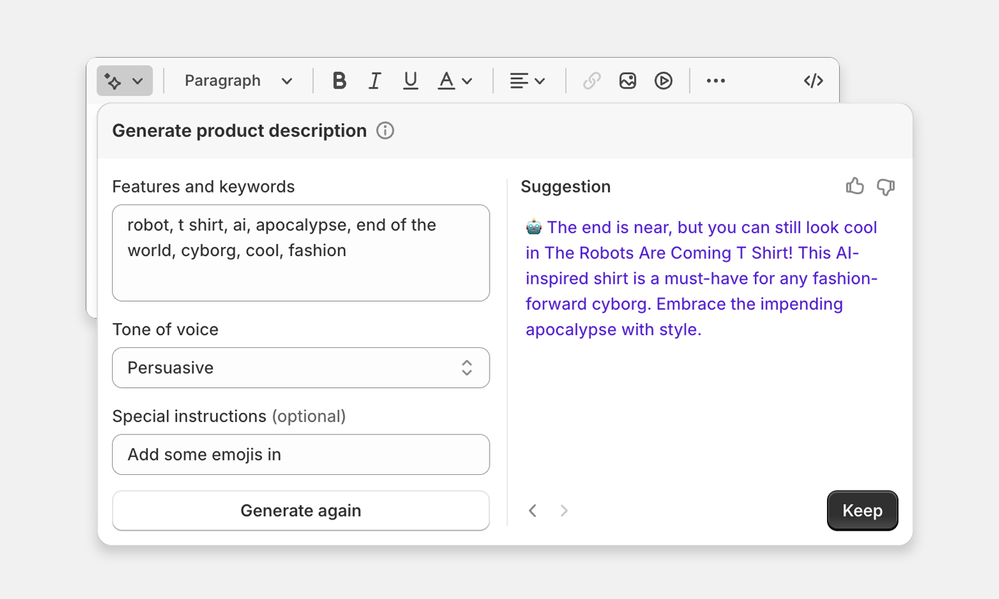 Shopify Magic AI - Should You Let It Write Your Product Descriptions?